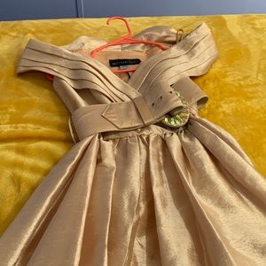 Gold dress